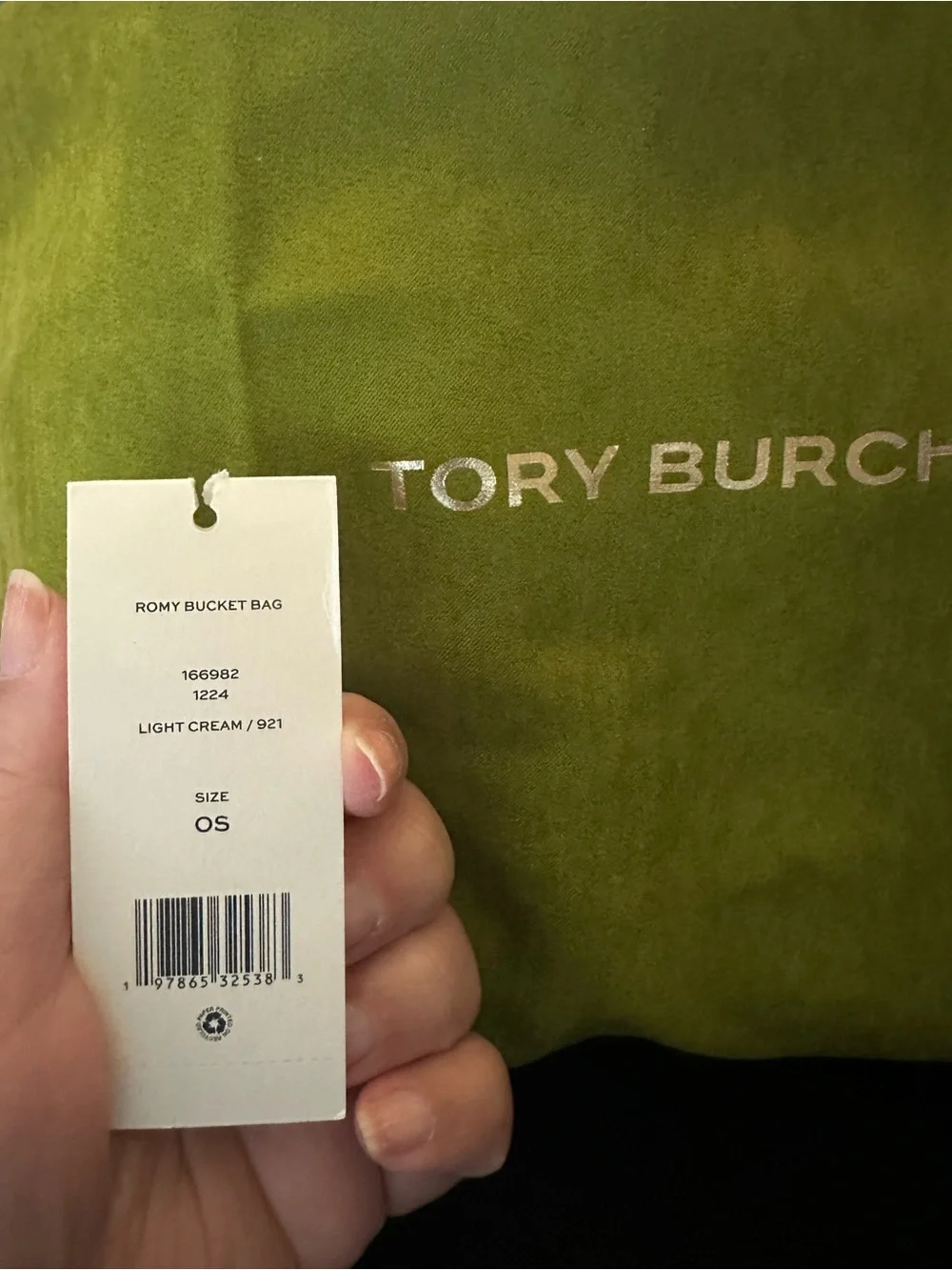 Tory Burch Ivory Pebbled Leather Crossbody with Silver Logo